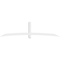 Ekena Millwork Bellingham Architectural Grade PVC Gable Bracket, 108"W x 27"H x 4"D x 4"F, 6/12 Pitch GBP108X27X0404BEL00 - alternate 5